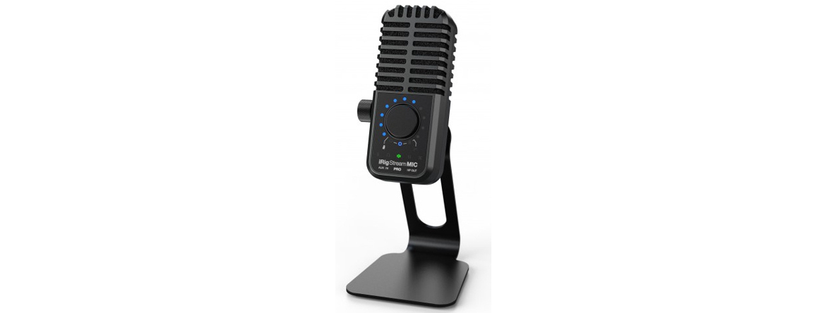 iRig Stream Mic Pro USB-микрофон с внешним входом и обратной связью от IK Multimedia